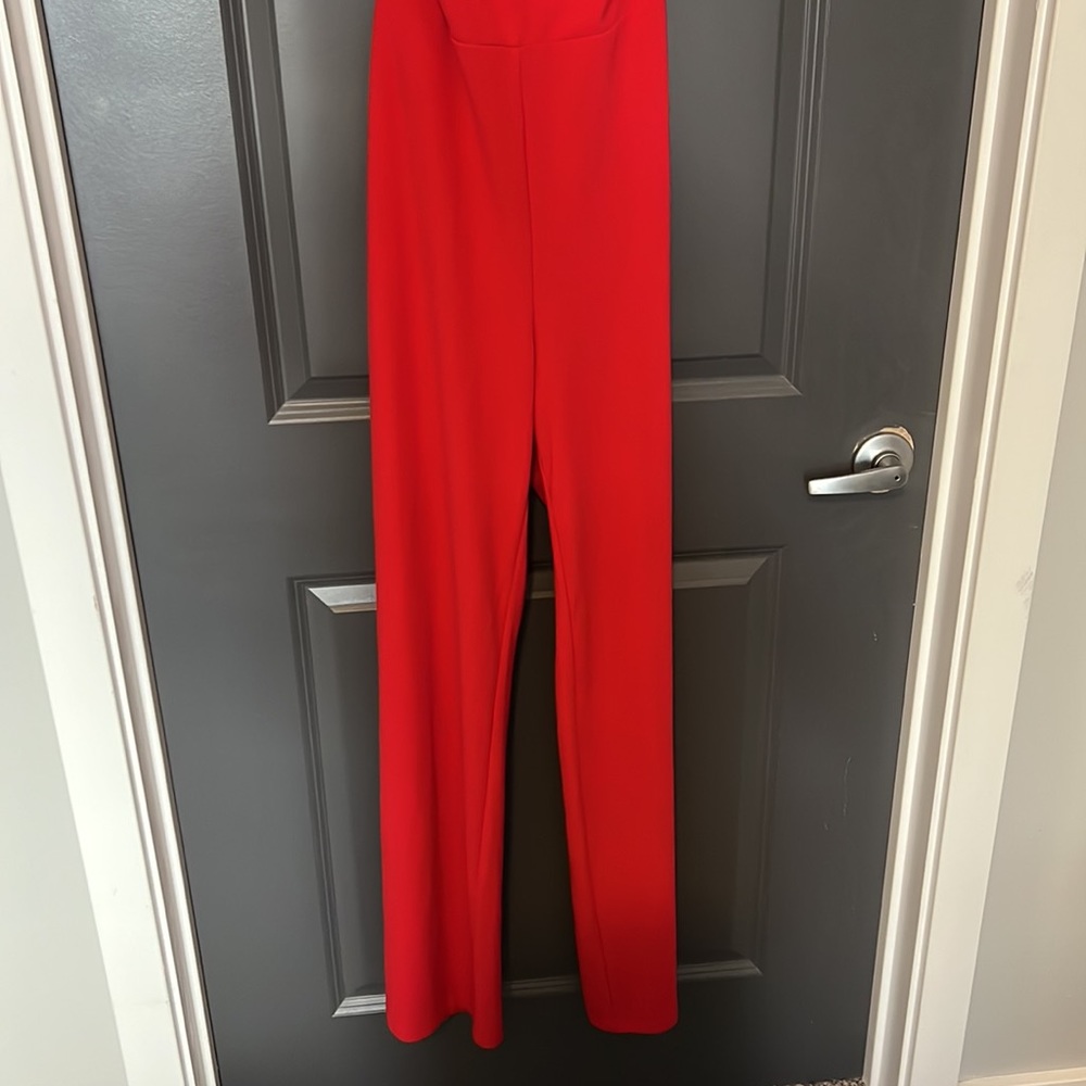 Express Red Jumpsuit - Picture 3 of 4